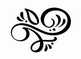 Swirl Vector Vintage Flourish Corner Elegant Divider Vecteezy sketch template