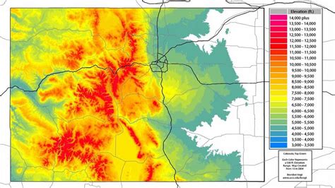 state  colorado elevation animation usgs dem  meter youtube