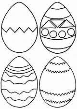 Easter Egg Printable Preschool Template Coloring Shapes Pattern Pages Craft Shape Drawing Templates Foam Cut Worksheets Kids Outline Print Coloring4free sketch template