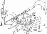 Life Bug Coloring Pages Bugs Flik Disney Friends His Kids Pages2color Color Kolorowanki Circus Insect Animals Do Colouring Print Temu sketch template