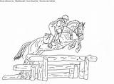 Cross Horse sketch template