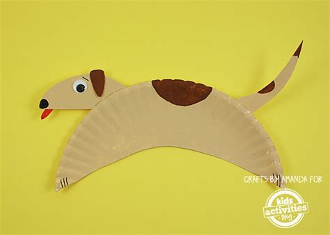 paper plate crafts   cute doggy kids activities blog