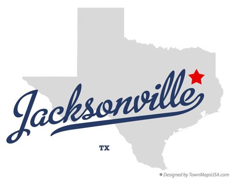map  jacksonville tx texas