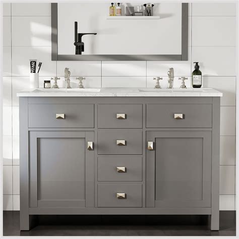 buy eviva artemis   double sink bathroom vanity wquartz countertop  gray modern
