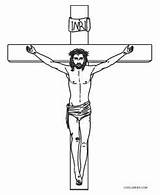 Cross Coloring Pages Jesus Printable Kids Cool2bkids Miscellaneous sketch template