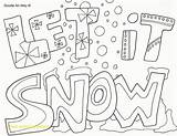 Pages Snow Coloring Printable Getcolorings sketch template