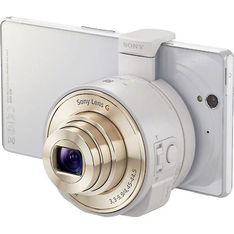 refurbished compact camera sony cyber shot dsc qx white sony lens    mm