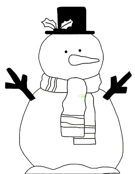 snowman template  printable