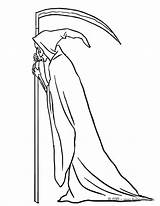 Mort Morte Foice Esqueleto Tod Grim Reaper Personaje Personnages Tatuaggi Nera Ausmalen Sickle Hellokids Scheletro sketch template