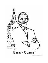 Coloring Obama Barack Politics Pages Political Holidays Worksheets Teaching Fun President Colormegood Designlooter Presidents sketch template