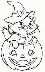 Halloween Coloring Cute Pages Printable Print Kids Size sketch template
