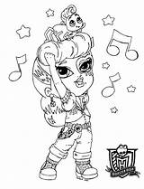 Coloring Monster High Pages Baby Coloriage Babies Printable sketch template