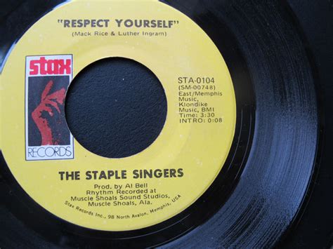 The Staple Singers Respect Yourself Vinyl 7 45 Rpm Single Discogs