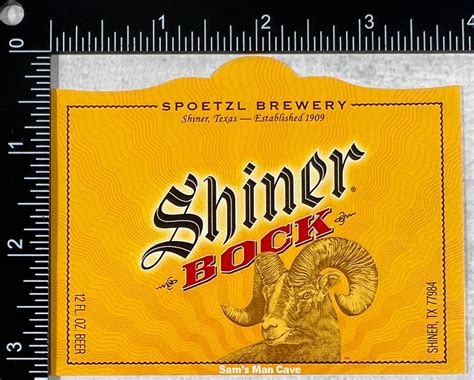 shiner bock beer label