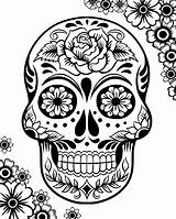 Dead Coloring Printable Pages Skulls Kids sketch template