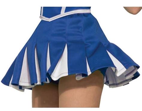Cheerleading Skirt Pleated White Trim Adult Red Or Blue Ebay