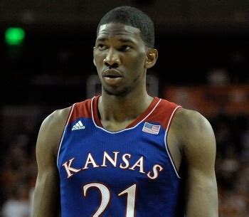 joel embiid strongly  coming   kansas larry brown sports