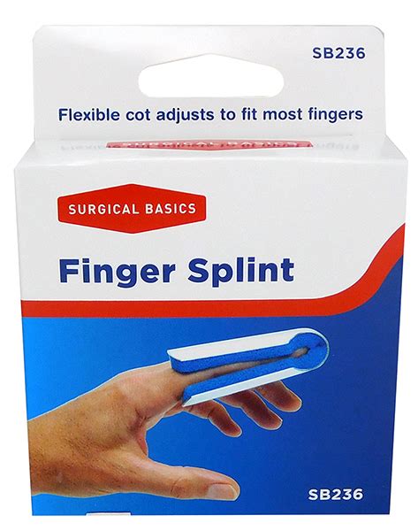 3p Surgical Basics Finger Cot Splint Metal Large