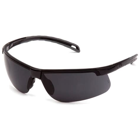 Ever Lite Safety Glasses Black Frame With Dark Gray Anti Fog Lenses