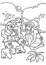 Coloring Tarzan Pages Jane Disney Printable Little Activities 4kids Kids Drawings sketch template