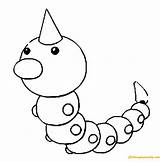 Weedle Pages Pokemon Coloring Color Online Coloringpagesonly sketch template
