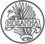 Hosanna Hosana sketch template