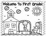 Coloring Pages Preschool First Getdrawings Welcome sketch template