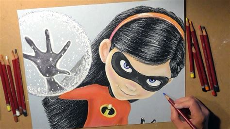 Incredibles 2 Drawing Violet Parr Youtube