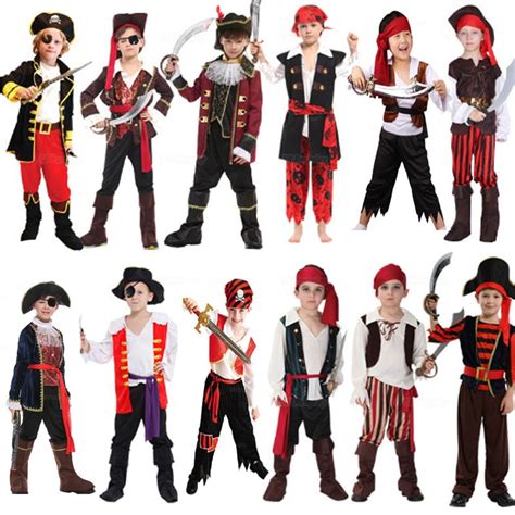 boy girl pirate costume cosplay costumes halloween costume  kids