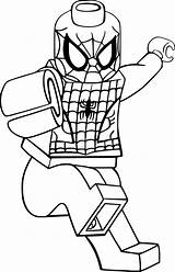 Coloring Lego Pages Spiderman Man Spider Printable Toy Story Color Sheets Print Drawn sketch template