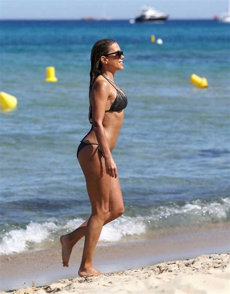 sylvie meis in a black bikini on the beach in saint tropez 06 22 2020 2
