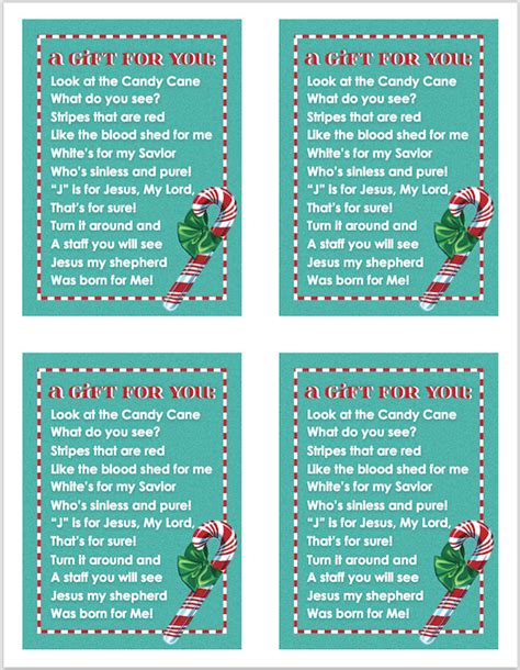 printable candy cane poem printable templates