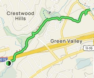 ten mile creek greenway map guide tennessee alltrails