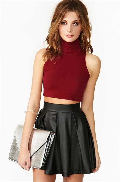 skater leather skirt redskirtz