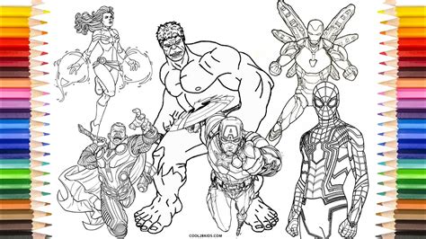 endgame avengers coloring pages printable woodsinfo