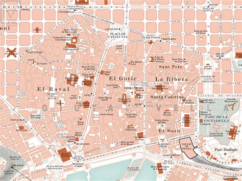 map  barcelona spain  behance