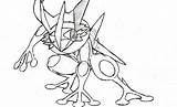Frogadier sketch template