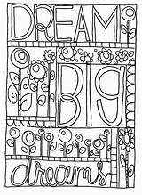 Coloring Pages Dream Doodle Sharpie Kids Big Bullet Printable Color Adult Print Getcolorings Popular Journal Getdrawings Colorings sketch template