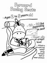 Coloring Safety Car Pages Printable Educational Kids sketch template