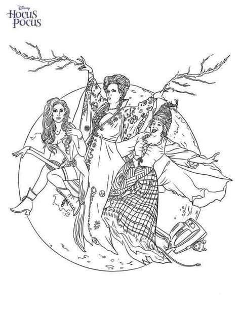 hocus pocus coloring pages  printable coloring pages  kids