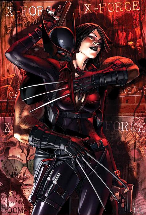 x force wolverine and domino by dell otto sex and violence hot damn domino pinterest