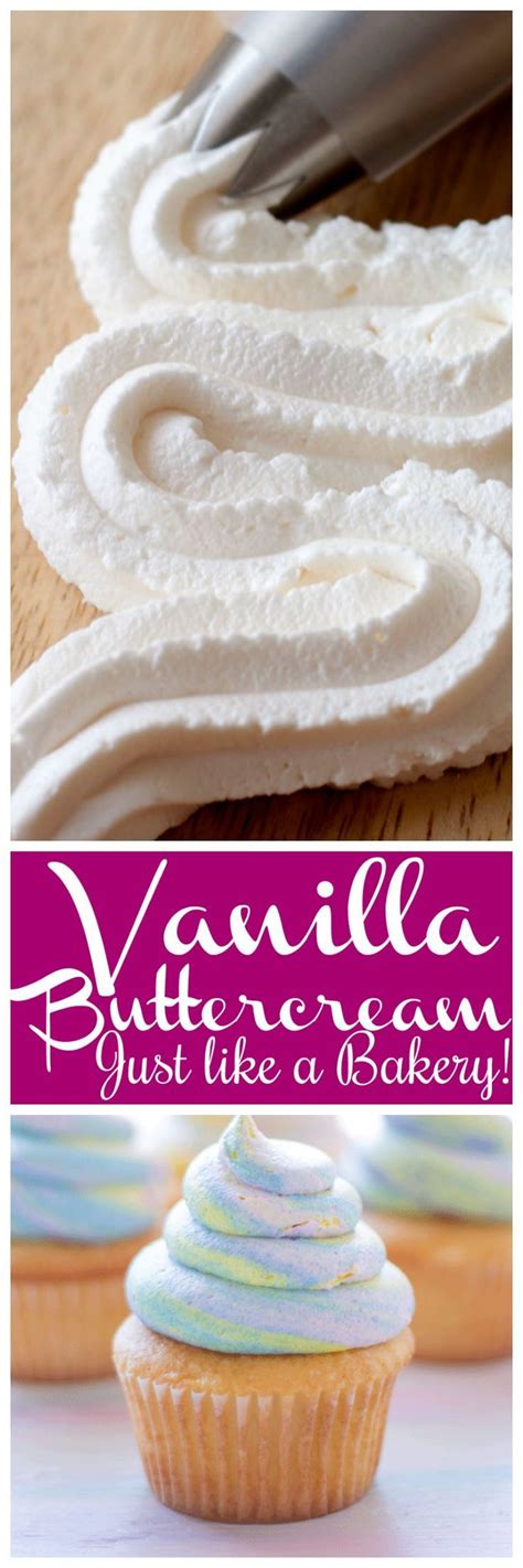 this is the very best vanilla buttercream if you love bakery style