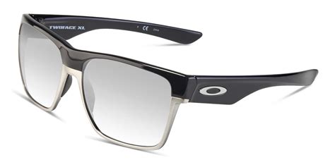 oakley twoface xl shiny black w silver prescription sunglasses