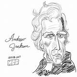 Andrew Jackson Drawing Getdrawings Paintingvalley sketch template