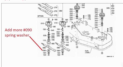 kubota zd  deck parts  detailed diagram