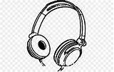 Microfono Audifonos Headphones Auriculares Sonido Silueta Cuffie Orejas Pngwing Headset W7 sketch template