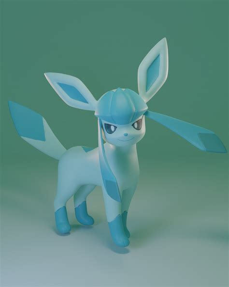 obj file pokemon glaceon・model to download and 3d print・cults