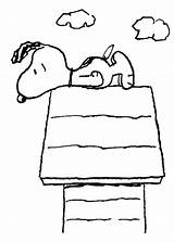 Dormindo Snoopy Colorir Tudodesenhos sketch template