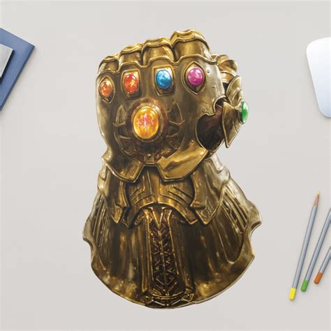 infinity gauntlet drawing pencil sketch colorful realistic art