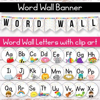 editable word wall letters word wall words bright classroom labels